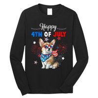 4th Of July Family Matching American Corgi Dog Lovers Kids Long Sleeve Shirt