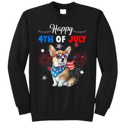 4th Of July Family Matching American Corgi Dog Lovers Kids Sweatshirt