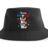 4th Of July Family Matching American Corgi Dog Lovers Kids Sustainable Bucket Hat