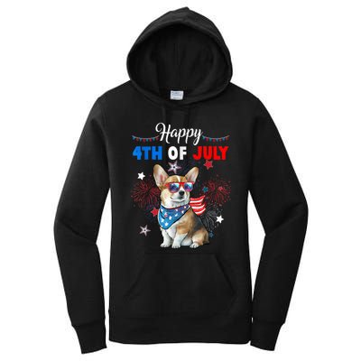 4th Of July Family Matching American Corgi Dog Lovers Kids Women's Pullover Hoodie