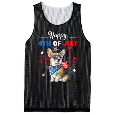 4th Of July Family Matching American Corgi Dog Lovers Kids Mesh Reversible Basketball Jersey Tank