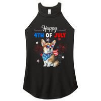 4th Of July Family Matching American Corgi Dog Lovers Kids Women's Perfect Tri Rocker Tank