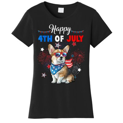 4th Of July Family Matching American Corgi Dog Lovers Kids Women's T-Shirt