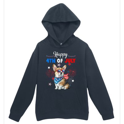 4th Of July Family Matching American Corgi Dog Lovers Kids Urban Pullover Hoodie