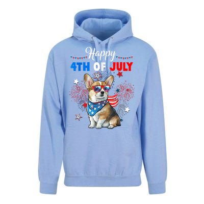 4th Of July Family Matching American Corgi Dog Lovers Kids Unisex Surf Hoodie