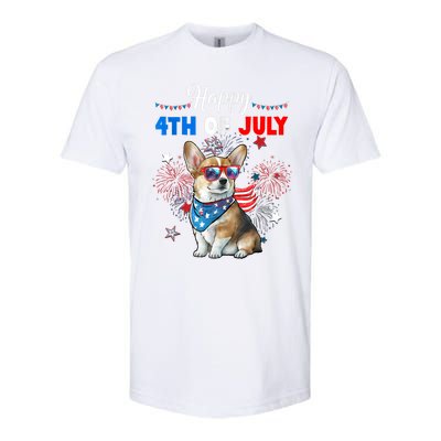 4th Of July Family Matching American Corgi Dog Lovers Kids Softstyle CVC T-Shirt