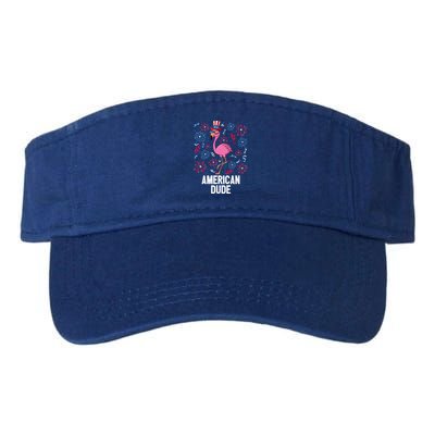 4th Of July American Dude Flamingo Us Flag Pride Patriotic Gift Visor