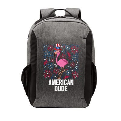 4th Of July American Dude Flamingo Us Flag Pride Patriotic Gift Vector Backpack