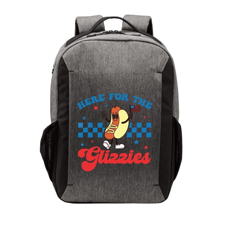 4th Of July Here For The Glizzies Funny Hot Dog Humor Vector Backpack