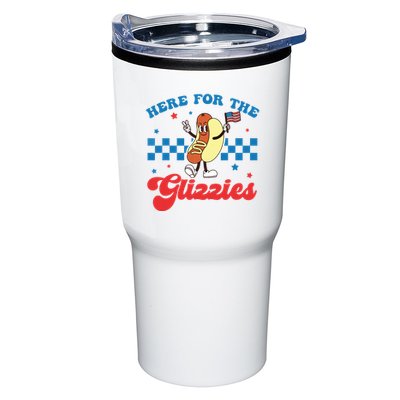 4th Of July Here For The Glizzies Funny Hot Dog Humor Tumbler