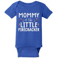 4th Of July Cute Gift Mommy Of The Little Firecracker Great Gift Baby Bodysuit