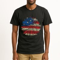 4th Of July Fireworks American Flag Design For Patriotic Celebration Tall T-Shirt