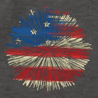 4th Of July Fireworks American Flag Design For Patriotic Celebration Vector Backpack