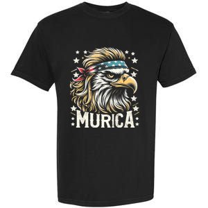 4th Of July Patriotic Funny Eagle July 4th Usa Murica Garment-Dyed Heavyweight T-Shirt