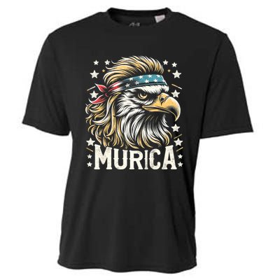 4th Of July Patriotic Funny Eagle July 4th Usa Murica Cooling Performance Crew T-Shirt