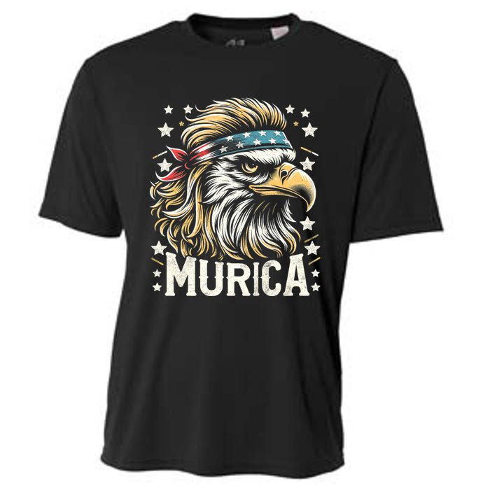 4th Of July Patriotic Funny Eagle July 4th Usa Murica Cooling Performance Crew T-Shirt