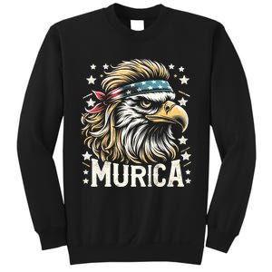 4th Of July Patriotic Funny Eagle July 4th Usa Murica Sweatshirt