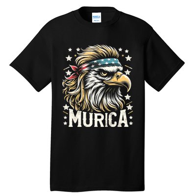 4th Of July Patriotic Funny Eagle July 4th Usa Murica Tall T-Shirt