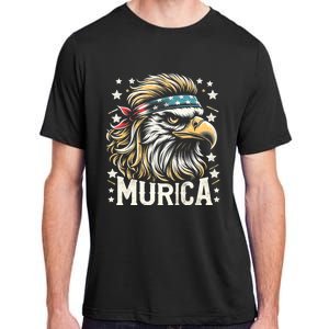 4th Of July Patriotic Funny Eagle July 4th Usa Murica Adult ChromaSoft Performance T-Shirt