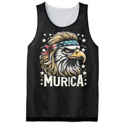 4th Of July Patriotic Funny Eagle July 4th Usa Murica Mesh Reversible Basketball Jersey Tank