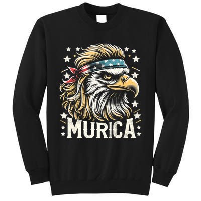 4th Of July Patriotic Funny Eagle July 4th Usa Murica Tall Sweatshirt