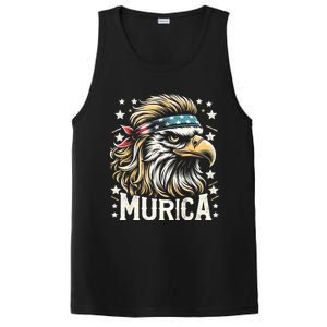 4th Of July Patriotic Funny Eagle July 4th Usa Murica PosiCharge Competitor Tank