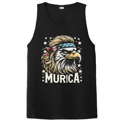 4th Of July Patriotic Funny Eagle July 4th Usa Murica PosiCharge Competitor Tank