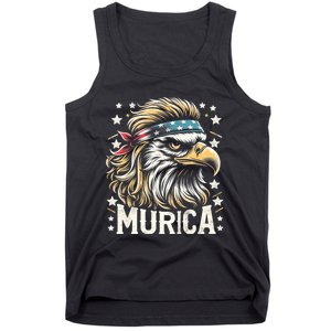 4th Of July Patriotic Funny Eagle July 4th Usa Murica Tank Top