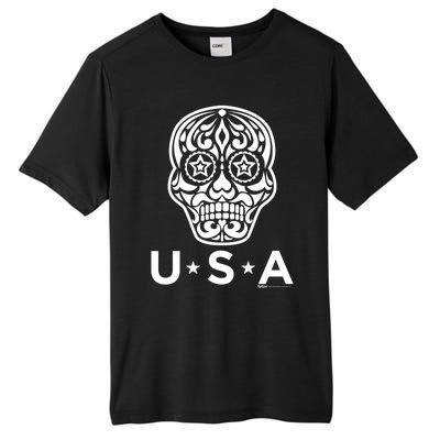 4th Of July Sugar Skull Gift Tall Fusion ChromaSoft Performance T-Shirt