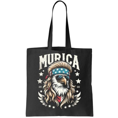 4th Of July Patriotic Funny Eagle July 4th Usa Murica Tote Bag