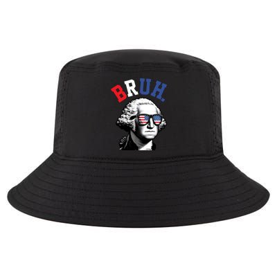 4th Of July George Washington Bruh Cool Comfort Performance Bucket Hat