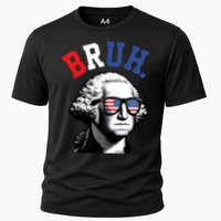 4th Of July George Washington Bruh Cooling Performance Crew T-Shirt