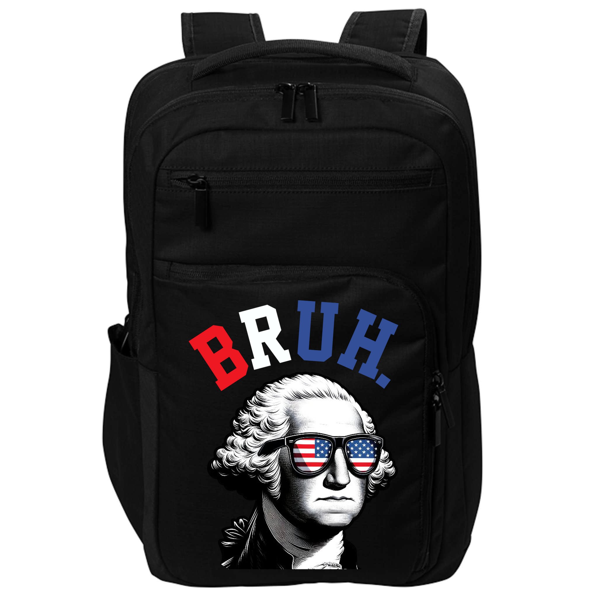 4th Of July George Washington Bruh Impact Tech Backpack
