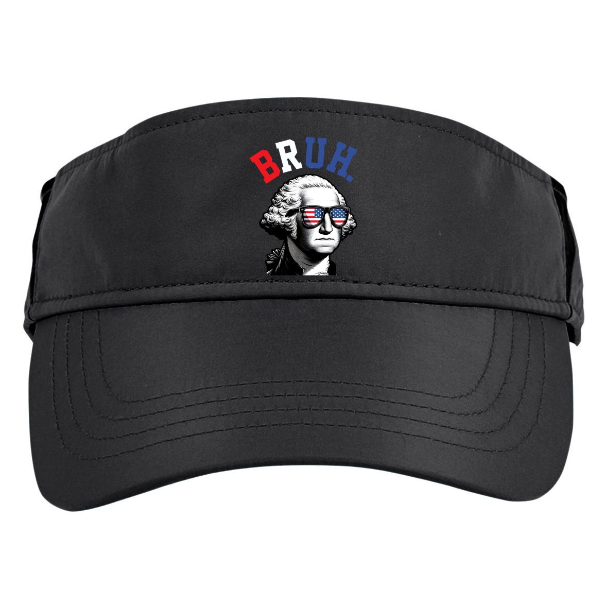 4th Of July George Washington Bruh Adult Drive Performance Visor
