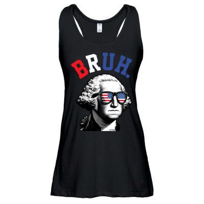4th Of July George Washington Bruh Ladies Essential Flowy Tank