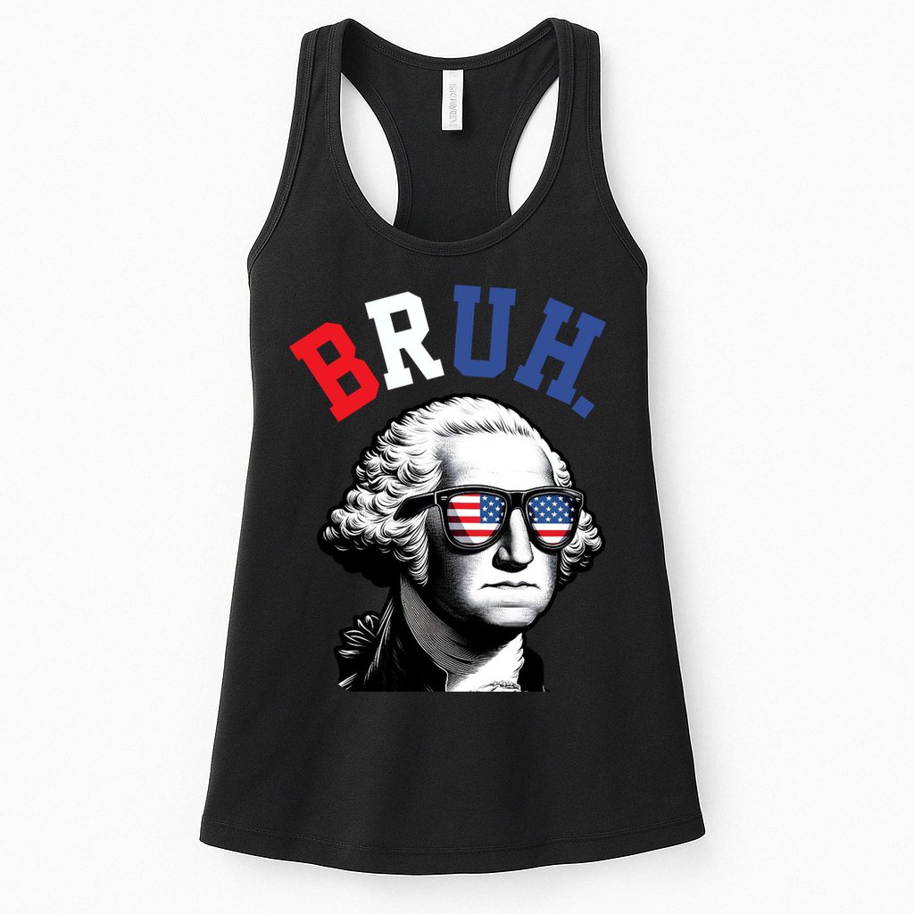 4th Of July George Washington Bruh Womens Tank Top