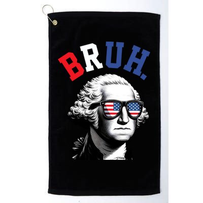 4th Of July George Washington Bruh Golf Towel