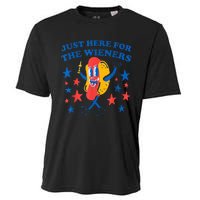 4Th Of July Hot Dog I'm Just Here For The Wieners Cooling Performance Crew T-Shirt