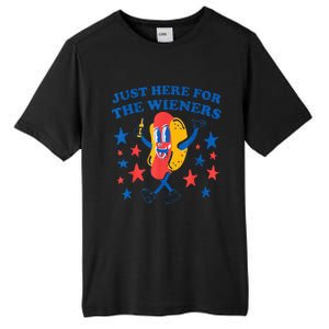 4Th Of July Hot Dog I'm Just Here For The Wieners Tall Fusion ChromaSoft Performance T-Shirt