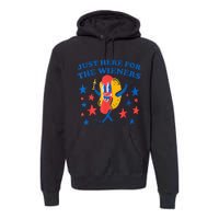 4Th Of July Hot Dog I'm Just Here For The Wieners Premium Hoodie