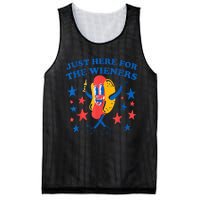 4Th Of July Hot Dog I'm Just Here For The Wieners Mesh Reversible Basketball Jersey Tank