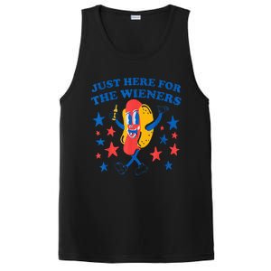 4Th Of July Hot Dog I'm Just Here For The Wieners PosiCharge Competitor Tank