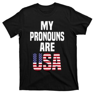 4th Of July Funny My Pronouns Are USA T-Shirt