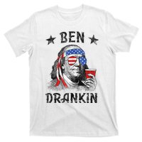 4th Of July For Men Ben Drankin Funny Beer T-Shirt