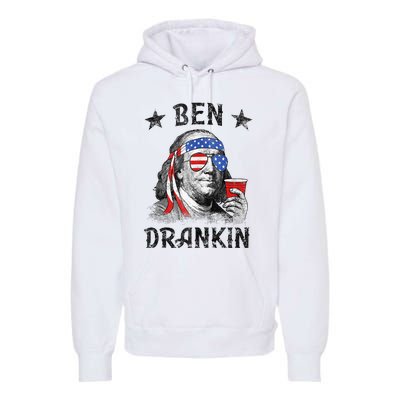 4th Of July For Men Ben Drankin Funny Beer Premium Hoodie