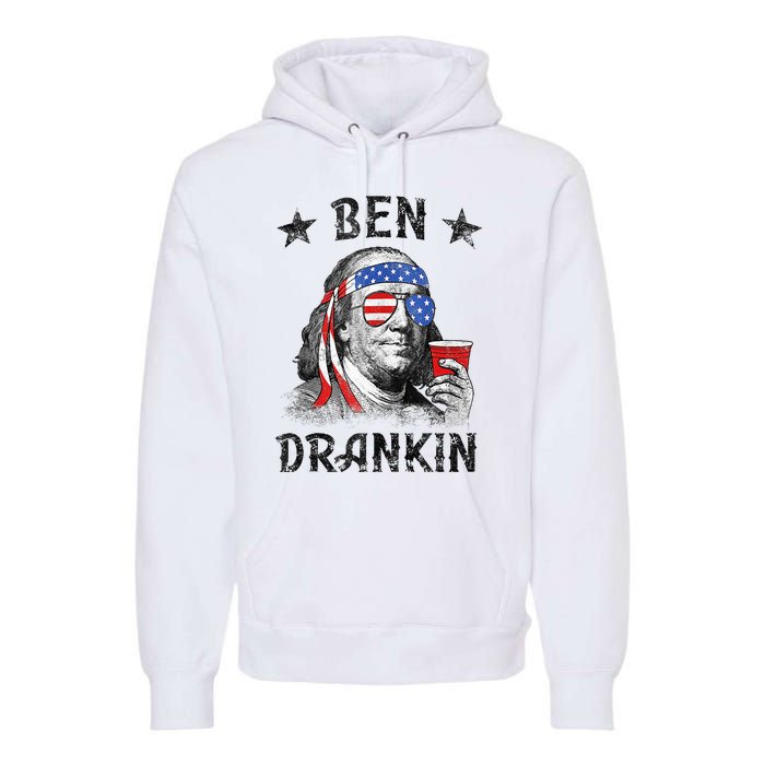 4th Of July For Men Ben Drankin Funny Beer Premium Hoodie