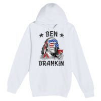 4th Of July For Men Ben Drankin Funny Beer Premium Pullover Hoodie