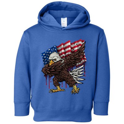 4th Of July Fourth American Flag Patriotic Eagle Great Gift Toddler Hoodie