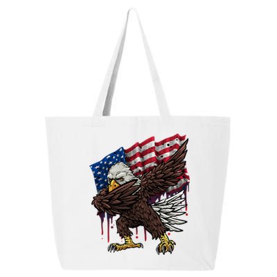 4th Of July Fourth American Flag Patriotic Eagle Great Gift 25L Jumbo Tote