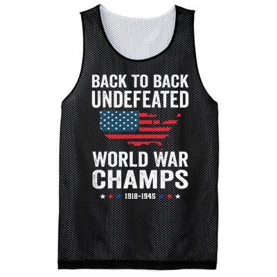 4th Of July Back To Back Undefeated World War Champs Mesh Reversible Basketball Jersey Tank